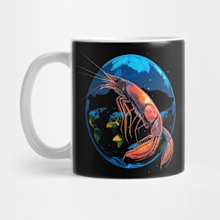 Blue Shrimp Earth Day Mug